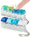 2PCS Clicky Keyboard Fidget Toy for Stress Relief, Kids Teens Adults