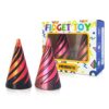 2 Pcs Impossible Pyramid Passthrough Fidget Toys,3D Printed Impossible Cone,Spiral Cone Fidget Toy,Desktop Ornament Fidget Toys That Relieve Anxiety and Stress,Souvenir Gift