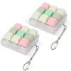 2 Pcs Keyboard Fidget Toy, Fidget Clicker Keyboard Keychain, Loud Keyboard Fidget for Adult to Relife Stress Pass Time