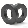 2 Pcs Large Ferrite Ring Magnets, OD2.35×ID1.25×10mm Ceramic Donut Magnet