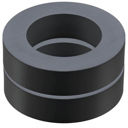 2 Pcs Large Magnet Heavy Duty, 4" OD x 2.36" ID x 0.79" Thick (100mm x 60mm x 20mm) Grade 10 Strong Ferrite Ring Round Magnets for Science Experiments, Industrial, Educational & DIY Applications