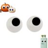 2 Pcs Large Wiggle Googly Eyes, Self Adhesive Round Black White Wobbly Eyes, Cute Plastic Giant Wiggle Eyes, Big Dumb Eyes for Party Refrigerator Chritsmas Tree Party Decorations DIY Craft, 6 Inches