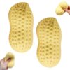 2PCS Peanut Squishies Toys,Peanut Squishies Slow Rising Stress Relief Toy, Peanut Stress Balls Fidget Toys, Cute Anxiety Relief Toys for Adult Relaxation