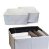 2 Pcs PLIIO Foldable Drawer Organizer, Closet Dresser Drawer Divider, Clothes Storage Box, Storage Bins, Wrinkle-Free Storage Solution for Home and Travel, Wardrobe Organizer and Clothes Folder