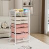 2pcs Rolling Utility Cart with Drawers