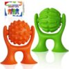 2 Pcs Sensory Suction Cup Spinner Toys, Textured Suction Cup Toys