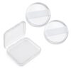 2Pcs Silicone Makeup Sponge, Silicone Makeup Applicator with 1 Storage Case
