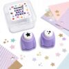 2 PCS Star Punch, Craft Hole Punch Set for DIY Crafting, Scrapbooking, Handmade Greeting Cards, Tissue Paper for Gift Bags, Gift Tags, Mini Cutter Nail Arts Crafts