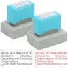 2 Pcs Teacher Stamps for Classroom Self-Inking Special Accommodations Stamp Refillable Motivational Rubber Stamp for Grading Back to School Homework Student Dormitory Gifts