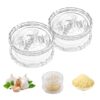 2PCS Transparent Manual Garlic Twist