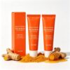 2Pcs Turmeric Honey Lip Balm, Natural Turmeric Moisturizing Lip Balm, Lightweight Non-Sticky, Long-Lasting Moisturize Nourishes Softens Dry Chapped Dull Lips, Reduce Fine Lines Lip