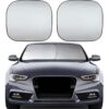 2 Pcs Windshield Sun Shade Car for Audi S5 Cabriolet F5 2020 2021 2022 2023 2024 2025, Foldable Retractable Front Window Sunshade Portable Protection from Heat & UV Rays