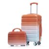 2 Piece Luggage Set 20 Inch Carry on Suitcase with 14in Cosmetic Case