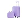2 Piece Luggage Set 20 Inch Carry on Suitcase with 14in Cosmetic Case
