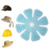 2 Pieces Ice Pack for Hard Hat &Helmet, Reusable Gel Cooling Insert for Hat