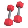 2 Pieces Tiny Silicone Dumbbell Toy Enhancing Infant Muscle Development and Color Recognition Through Play Portable Toy