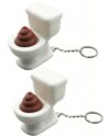 2 Pieces Toilet Poop Clicker Toy - Keyboard Fidget for Stress Relief