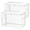 2 Pieces Toy Storage Organizer Box, 38x24x32cm Plush Dolls Organization Bin