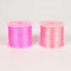 2 Rolls(120m) 0.6mm Fuchsia & Light Pink Elastic Cord for Beading Bracelet