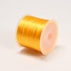 2 Rolls(120m) 0.6mm Yellow Anti-fray Elastic Cord for Beading Bracelets