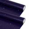 2 Rolls Outer Space Bulletin Board Paper Roll Non-Woven Fabric Bulletin Board Background Reusable Waterproof Blue Night Sky Classroom Poster for Classroom Decor Wrapping Crafts Supplies 15.6 Inx12 Ft