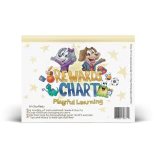 2Scoops Please Rewards Chart for Kids, Weekly Habit & Behavior Tracker with 1,000+ Reward Stickers