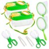 2 Sets Bug Catcher for Kids, Bug Catching Kit Gifts with Butterfly Net Toys
