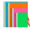 2 Sets Colorful Scrapbook Cardstock Paper A4 A5 Matte Double-Sided for DIY Craft