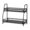 2 Tier Kitchen Counter Organizer, Metal Pantry Storage Rack