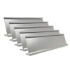 2" x 8" Aluminum Desk Name Plate Holder 5 Pack Silver