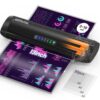 3-10 Mil Commercial Laminator Machine with Laminating Sheets, 4-Roller Jam-Free Thermal Laminator Machine 11x17, Fast Warm-up 13 Inch Laminating Machine, Hot Lamination Machine for Office School Home