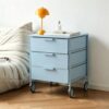 3-Drawer Rolling Storage Cart, File Cabinet with Wheels, Utility Cart