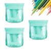 3-Hole Colored Handheld Manual Pencil Sharpeners Students (Green)