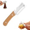 3-in-1Multifunctional Vegetable Peeler with Wooden Handle and Bottle Opener,Multifunctional Fruit & Carrot Peeling Tool,Kitchen Gadget for Veggie Prep and Grating (1PC)