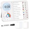 3-in-1 Visual Timer & ADHD Tool for Kids – ADHD Task Timer for Adults with Visual Schedule, Chore Chart & Planning Board for Home, School, Classroom, Work (White)