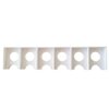 3-Pack Resource Card Holders Compatible with Settlers of Catan, 6-Compartment Board Game Card Organizer Trays for Resource and Development Cards, Tabletop Game Accessory (White)