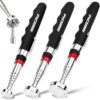 3-Pack Telescoping Magnetic Pickup Tool, 30lb 40lb 80lb Pull Force, 30-Inch Extendable Magnetic Grabber Stick with Non-Slip Handle for Automotive Repair, Garage, Retrieving Screws, Nuts, Bolts, Nails