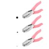 3-Piece Handheld Craft Punch Set, Stainless Steel Single Hole Punchers in 6mm, 3mm, 1.5mm Sizes with Soft Handles and Chip Collector for Paper and Cardstock
