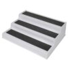 3-Tier Plastic Non-Slip Spice Rack Organizer, Kitchen Cabinet, Pantry and Countertop Spice Storage Shelf for Seasonings