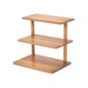 3-Tier Solid Wood Storage Rack, Vertical Desktop Shelf Organizer for Kitchen Counter and Bathroom Vanity (1 PC)