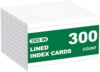 300 Count White Index Cards 3x5 Notecards Bulk 3x5 Flash Cards for Studying