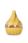 300ml Aroma Air Humidifier Aromatherapy Diffuser Wood Grain USB Portable for Home and Office - Beige