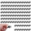 300pcs Medium Binder Clips Bulk 1.25 Inch Heavy Duty Paper Clamps Black Metal Binding Clips Black Paper Clamps Office Supplies for Teachers Business Home Paperwork Document