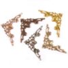 300Pcs Metal Book Corners 40x40mm for Scrapbooking Photo Albums Menus Crafts