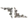 300Pcs Metal Book Corners 40x40mm for Scrapbooking Photo Albums Menus Crafts