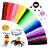 300PCS Pipe Cleaners Craft, Pipe Cleaners Bulk for Arts and Crafts Supplies Multi-Color Chenille Stems DIY Project Room Decor,Christmas Decorations Creative Toys Gift (12inch*6mm,30colors)