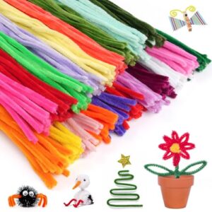 300 PCS Pipe Cleaners, Multi-Color Pipe Cleaners Craft, 12 inch x 6 mm