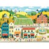300 Piece Jigsaw Puzzle for Adults, Scenic Small Town Puzzle, Colorful Village Street Scene, Mountain Landscape Puzzle, Cozy Downtown Artwork, Family Game, 20.5 x 15 Inches