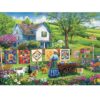 300 Piece Puzzles for Adults,Farm Grandma Jigsaw Puzzle for Adults Children Seniors,Large Piece Garden Puzzle for Kids Age 8-10 10-12,Vintage Country Quilts Puzzle,Family Game Great Gift 20.5x15in