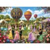 300 Pieces Jigsaw Puzzle for Adults, Hot Air Balloon Festival Jigsaw Puzzle, Retro Garden Ball Theme Puzzle, Family Puzzle Game, Brain Teaser, Premium Cardboard Puzzle, Home Wall Decor